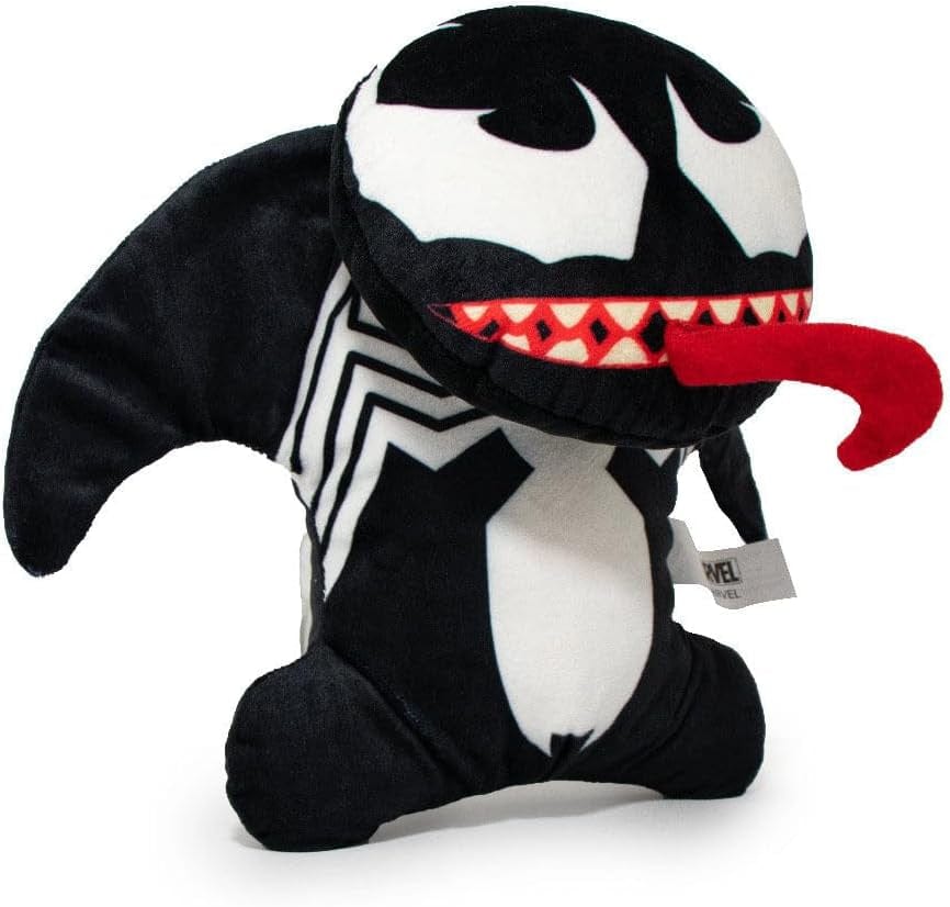 Buckle-Down Dog Toy, Marvel, Plush Squeaker Venom Kawaii Standing Pose, Multi Color, 8" X 6", (DTPT-VNV)