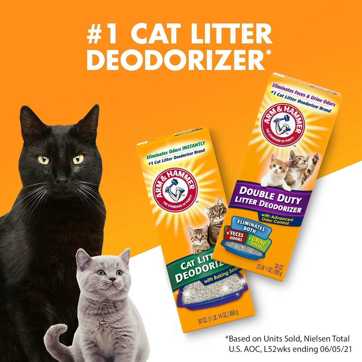 🐱 Arm & Hammer No-Clump Cat Litter Deodorant ⚒️ 1.25 Pound (Pack Of 1) Pets Paradise Pet Supplies