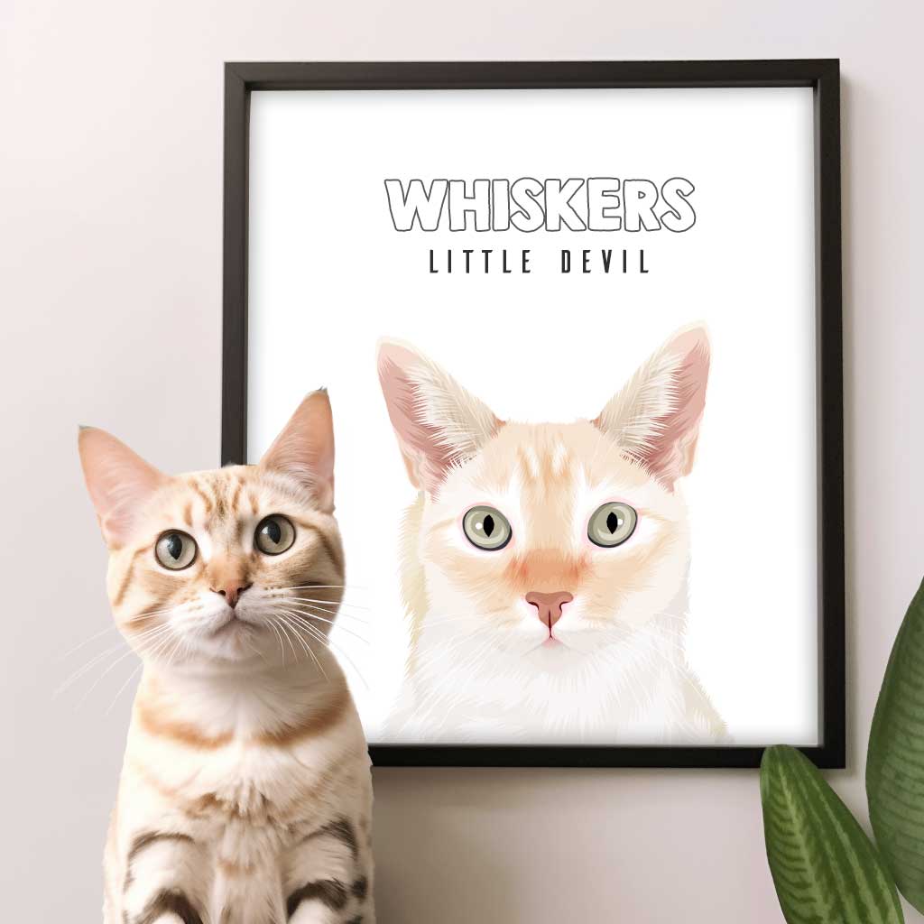Custom Handmade Artwork Cat Portraits