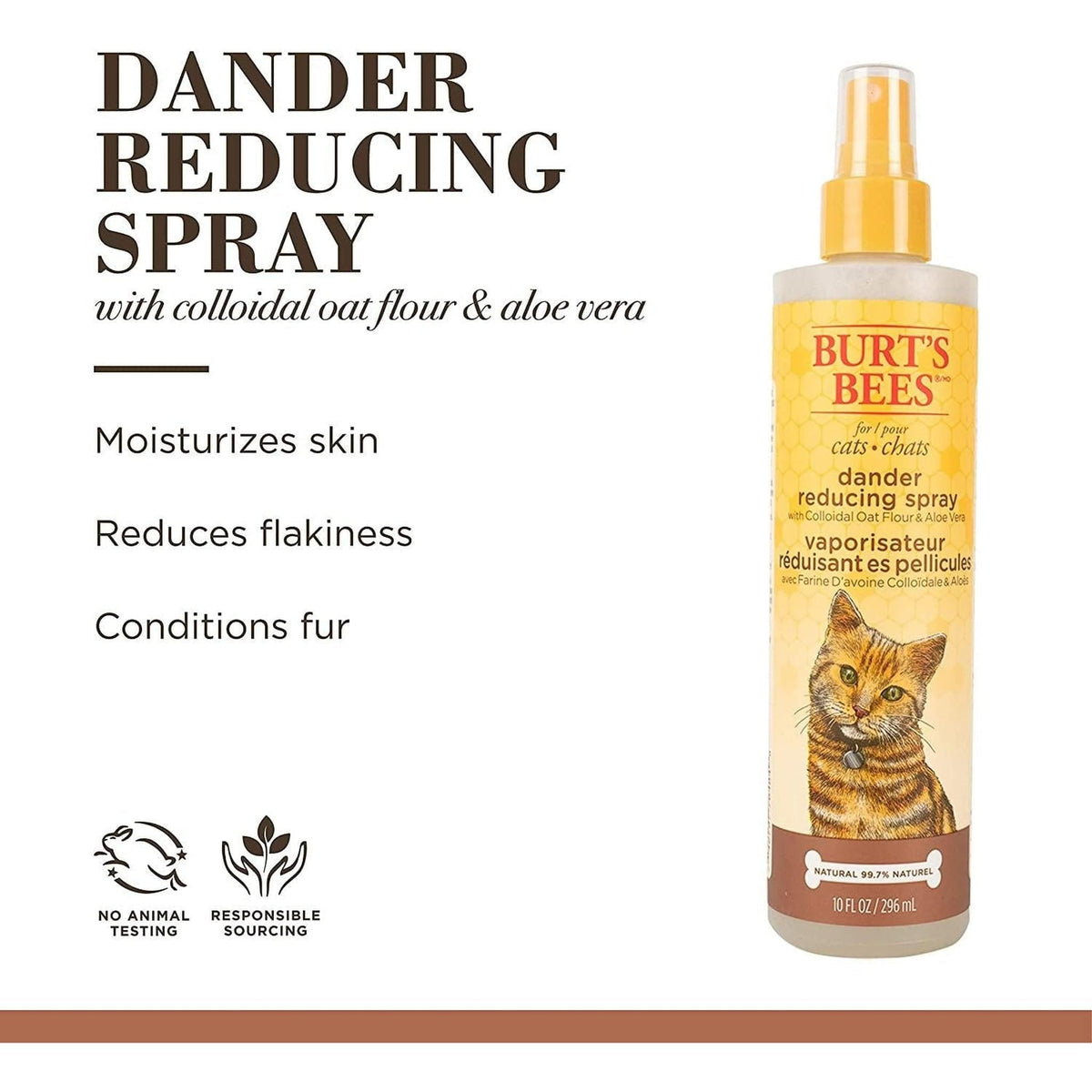 🐱 Gentle Relief Aloe-Infused Cat Dander Spray 🩹 10 Fl Oz (Pack Of 1) Pets Paradise Pet Supplies
