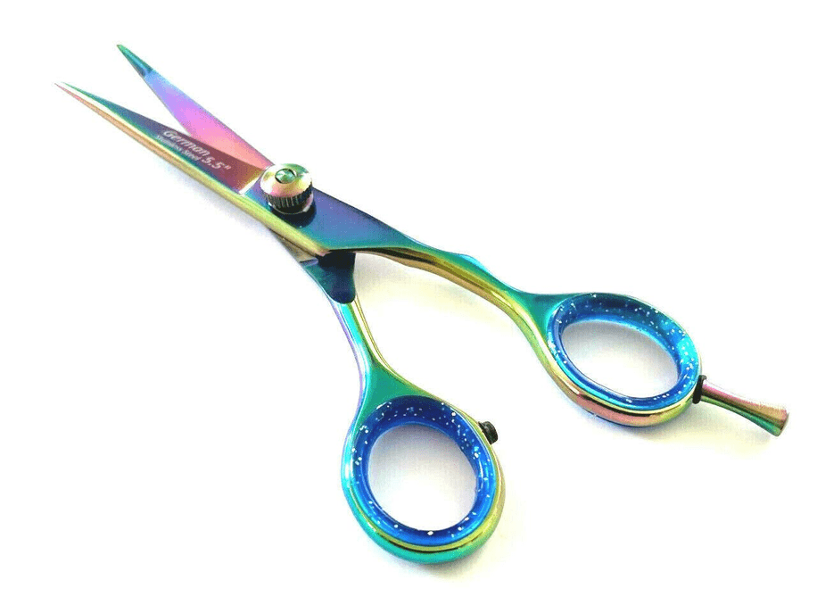 🐾 Multicolor German Titanium Pet Grooming Scissors 🌈