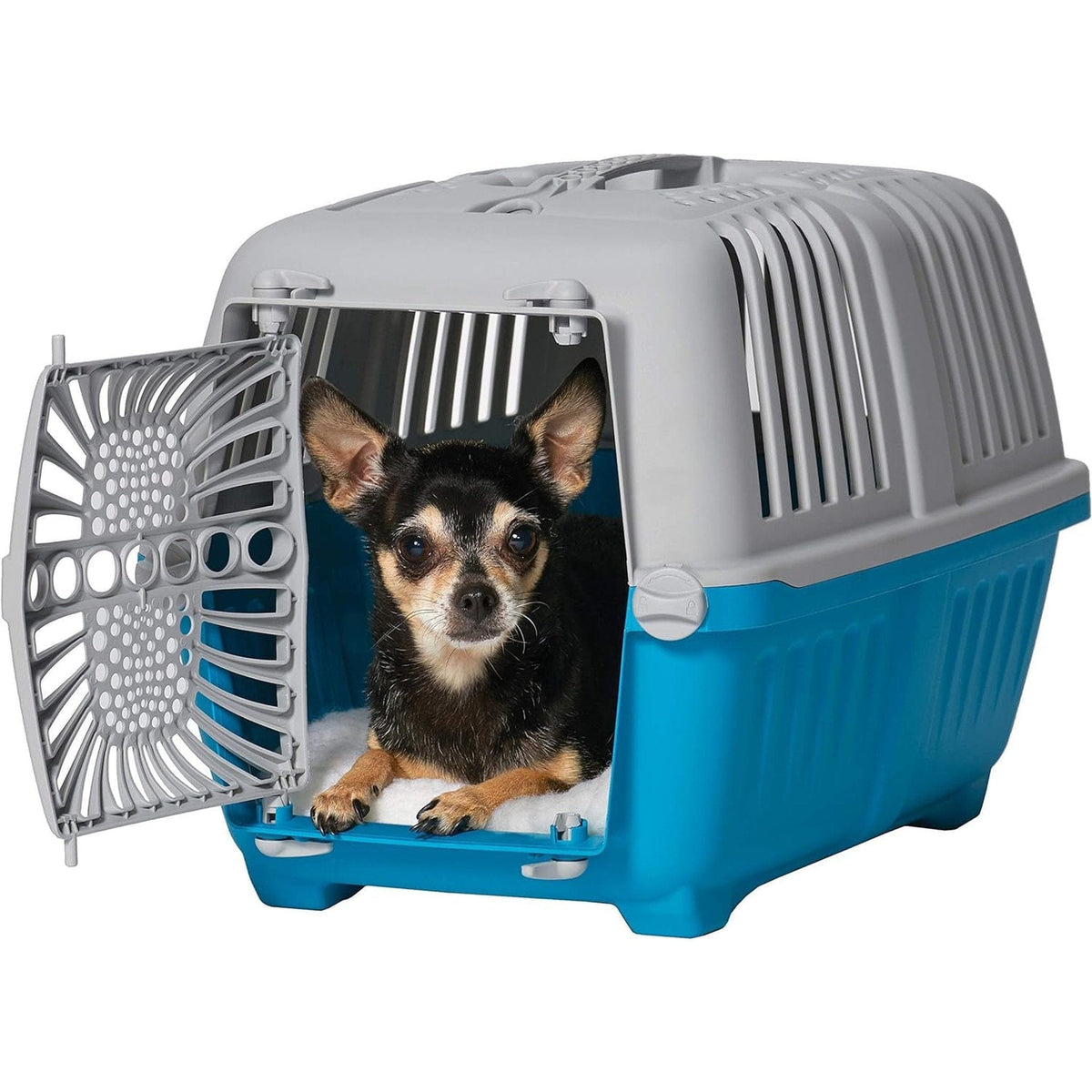 🐾 No-Leak Durable Mobile Small Pets Carrier 🎁 Blue / 17.9"L X 11.5"W X 12.0"H Pets Paradise Pet Supplies