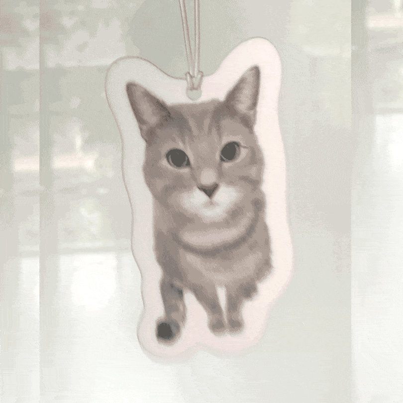 Pet Lovers Personalized Cat Portrait Air Freshener