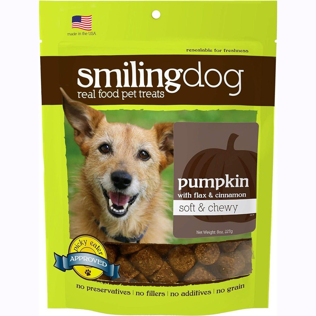 🐕 Pumpkin & Flax Fiber Delights Senior Dog Treats 🦴 Pumpkin With Flax And Cinammon / Single Bag Of Treats Pets Paradise Pet Supplies