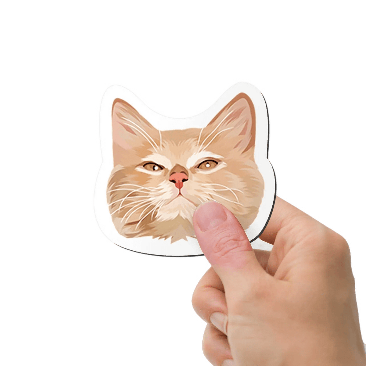 🐱 Purrfect Personalized Drawn Cat Fridge Magnet 🧲