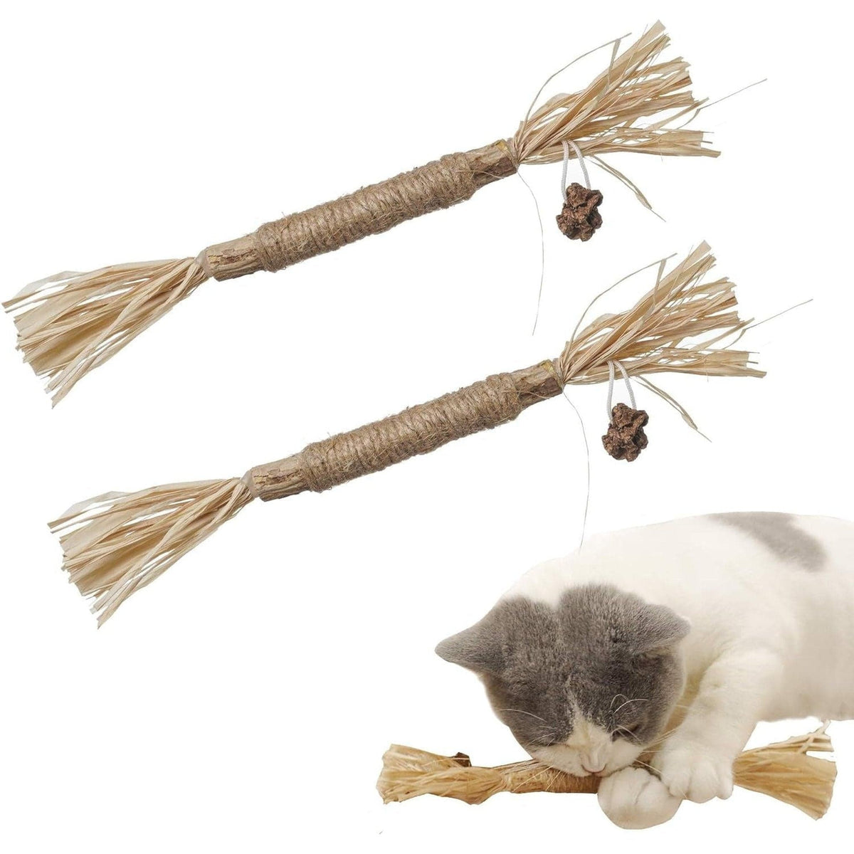 😸 PurrfectBite: Natural Dental Cat Chew Stick 🍃 Cat Toy Chewing Stick Pets Paradise Pet Supplies