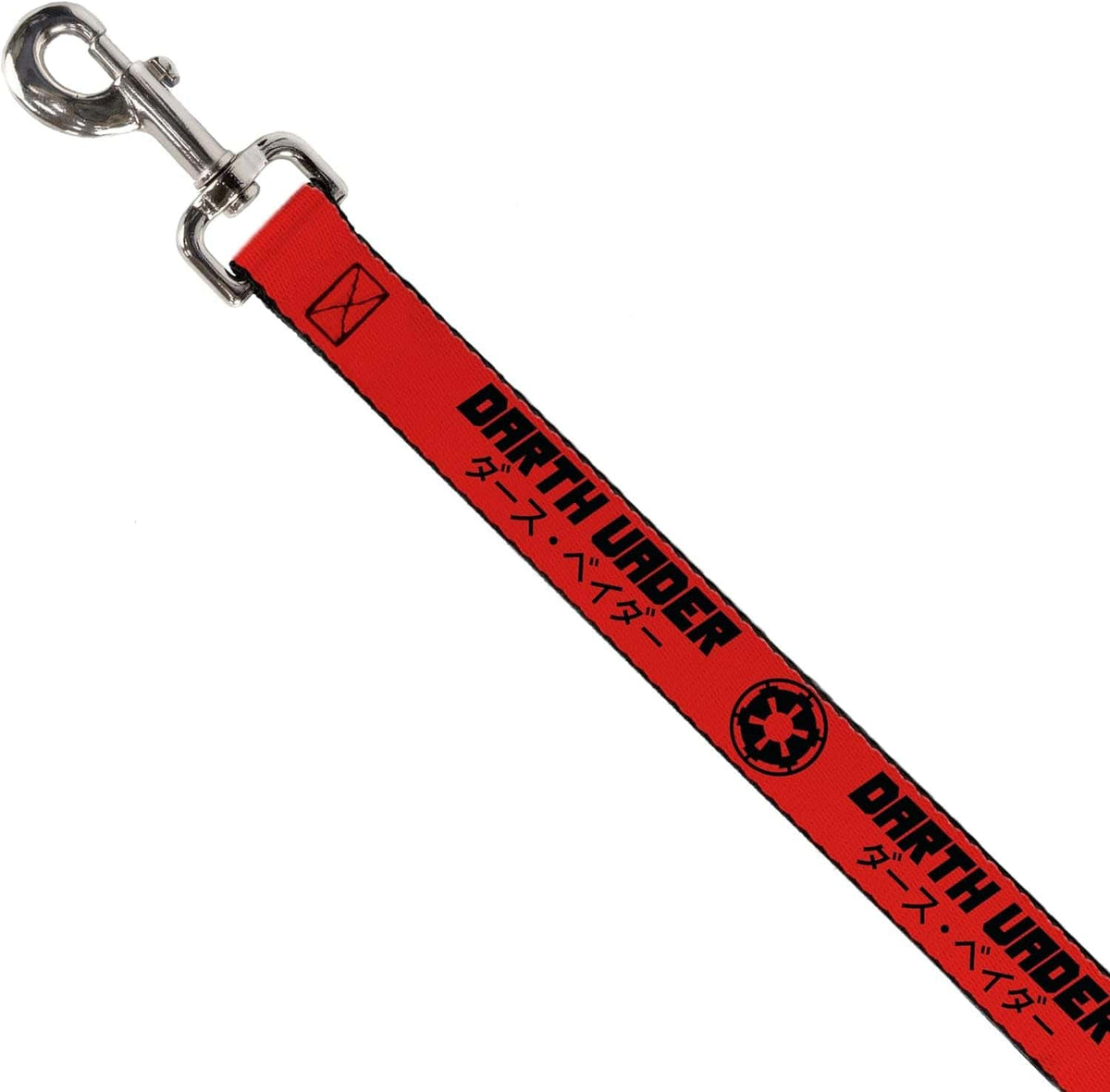 Star Wars Pet Leash, Dog Leash, Star Wars Darth Vader Japanese Characters and Logo Red Black, 6 Feet Long 1.0 Inch Wide